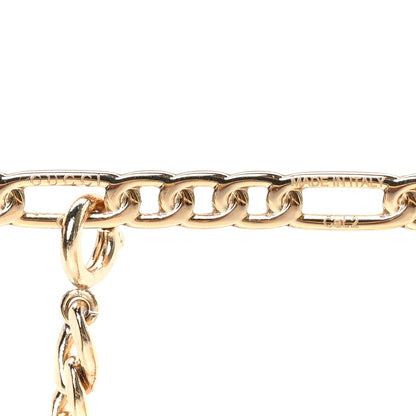 Gucci Aviator Charm Chain Sunglasses GG0727S  Gold Green 6 of 7