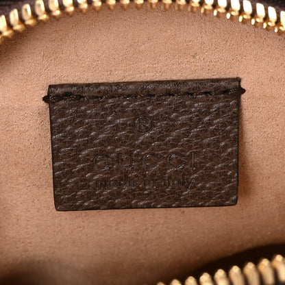Gucci GG Supreme Monogram Web Mini Ophidia Round Shoulder Bag Brown 6 of 7