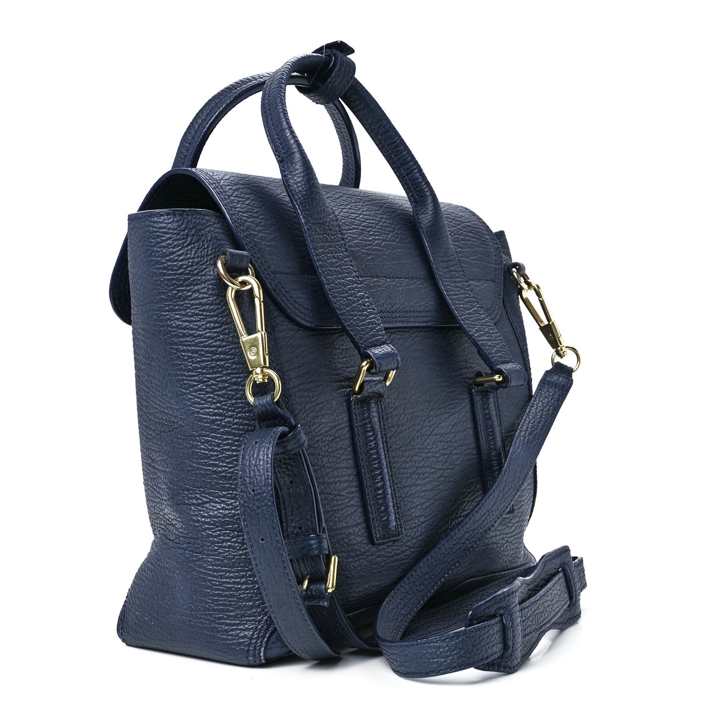 Textured Calfskin Medium Pashli Satchel Ink