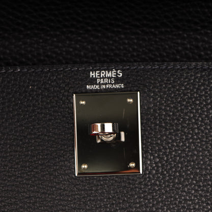 Hermes Togo Kelly Retourne 28 Indigo Blue Jean 17 of 25