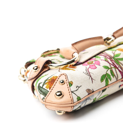 Gucci Canvas Flora Floral Horsebit Clutch 6 of 11