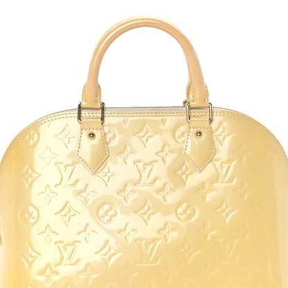 Louis Vuitton LOUIS VUITTON Vernis Alma MM Yellow Yellow 6 of 7