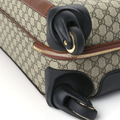 Gucci GG Supreme Monogram Azalea Calfskin Retro Interlocking G Carry On Trolley Brown Sugar 8 of 8
