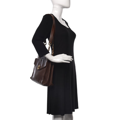 Chanel Caviar Flap Shoulder Bag Brown 2 of 34