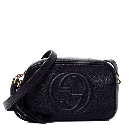 Gucci Pebbled Calfskin Mini Soho Disco Bag Black 1 of 11