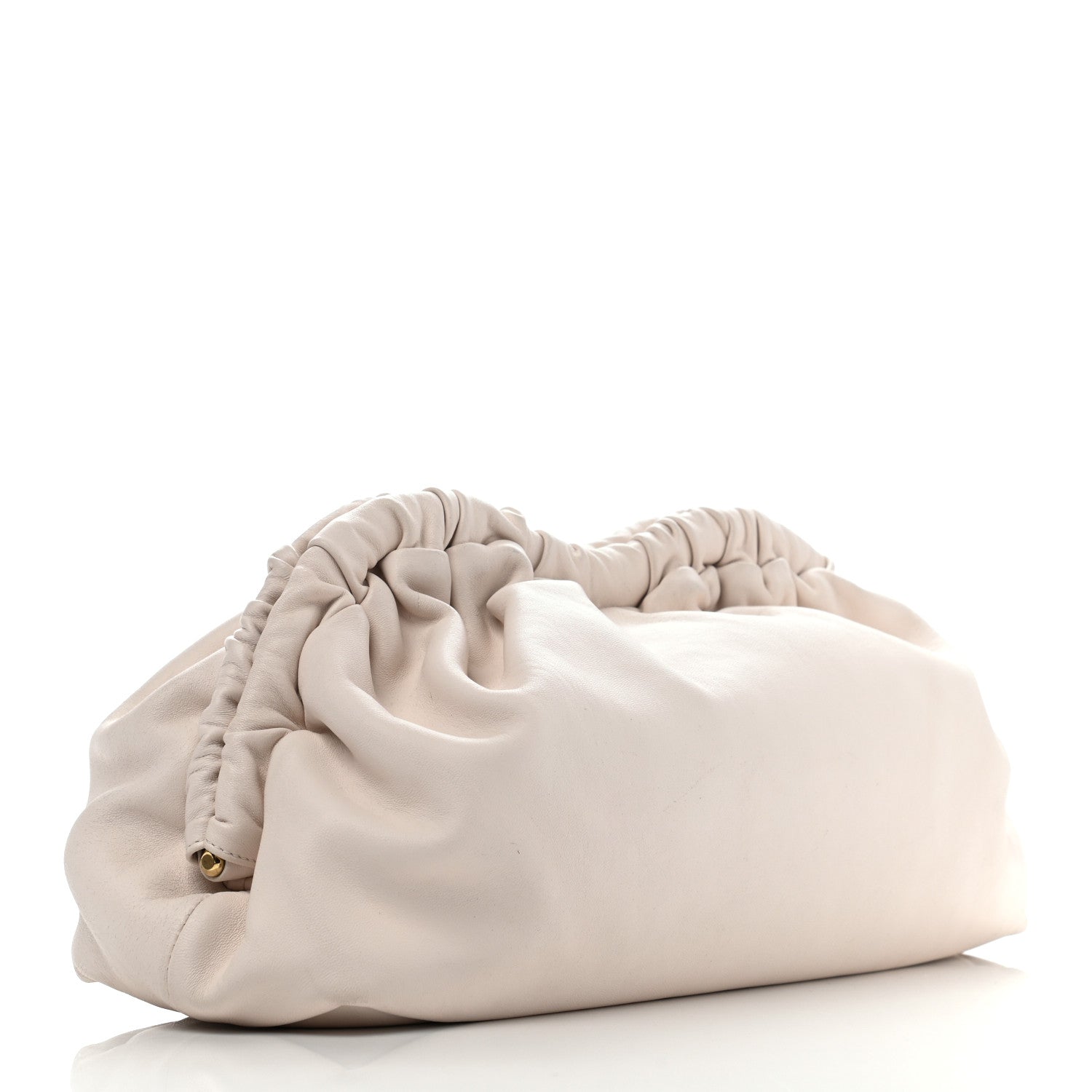 Mansur Gavriel Lambskin Cloud Clutch White 3 of 12