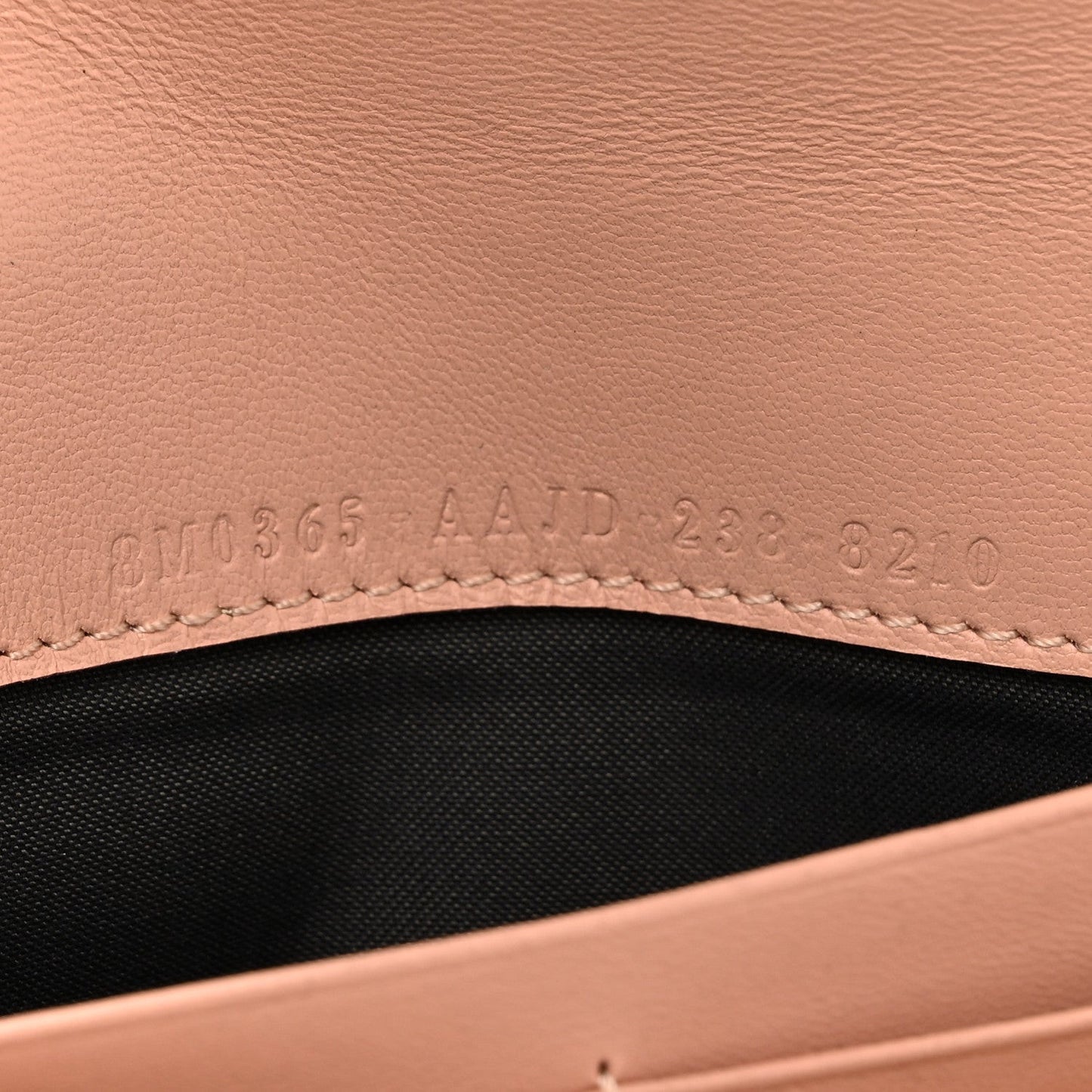 Nappa Matisse FF Embossed Continental Wallet On Chain Baby Pink