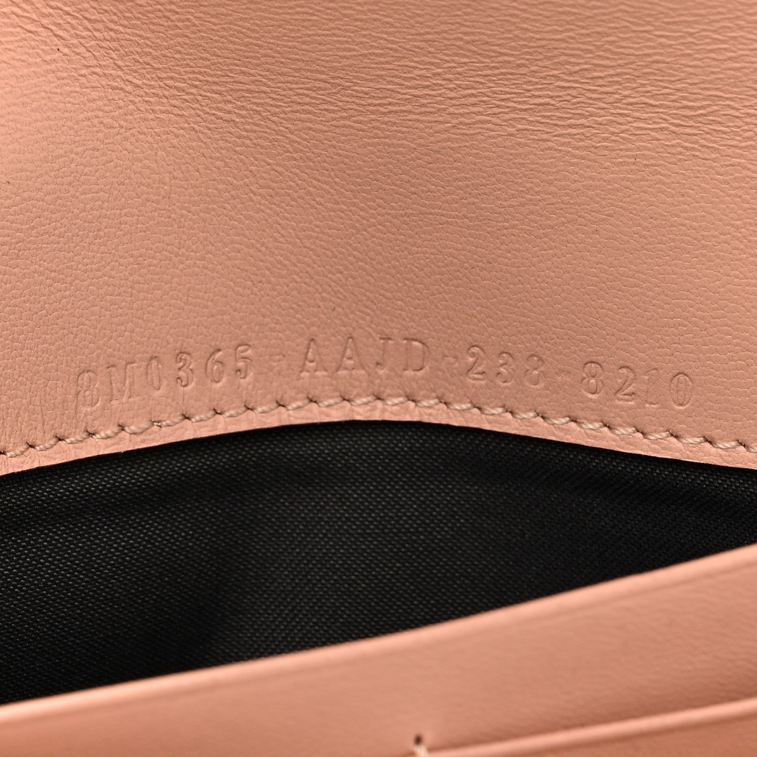 Fendi Nappa Matisse FF Embossed Continental Wallet On Chain Baby Pink 7 of 7