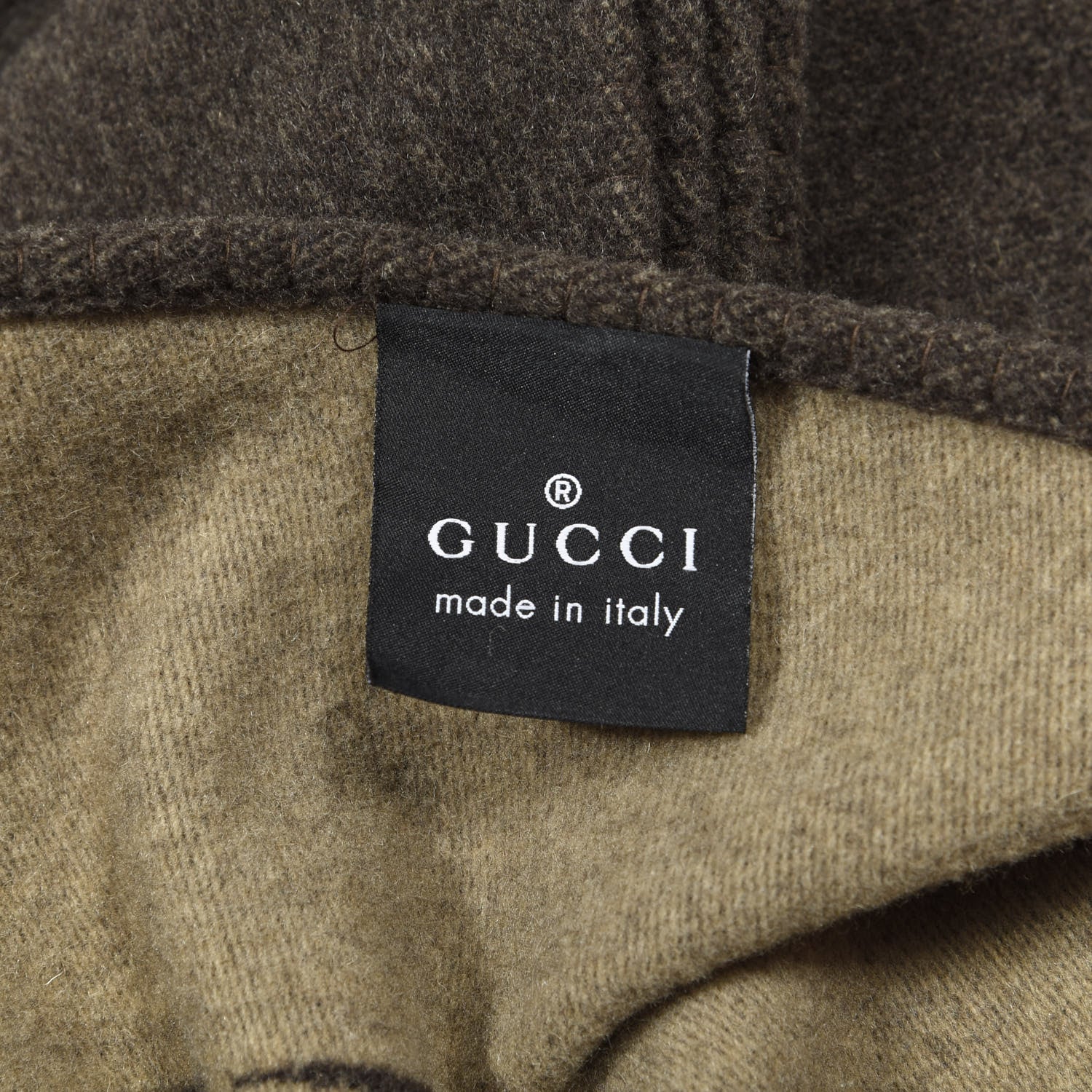 Gucci Wool Cashmere GG Monogram Blanket Dark Brown 3 of 3