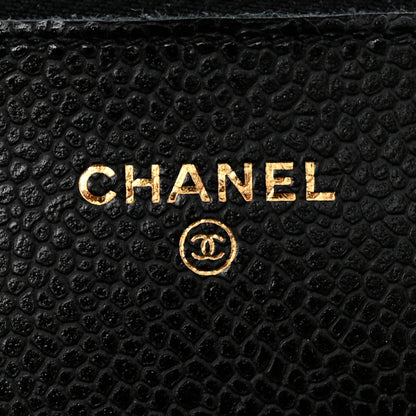 Chanel Caviar Quilted Wallet On Chain WOC Black 6 of 13