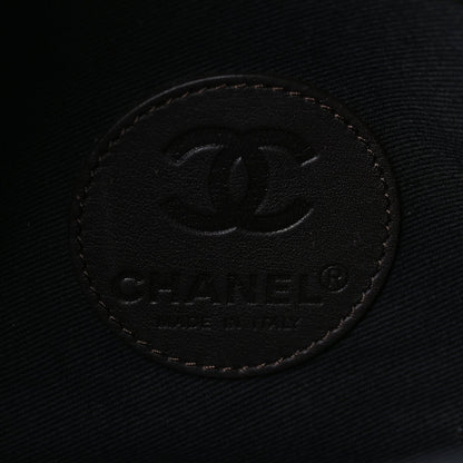 Chanel Coated Canvas Quilted Large Garment Travel Bag Brown 5 of 9