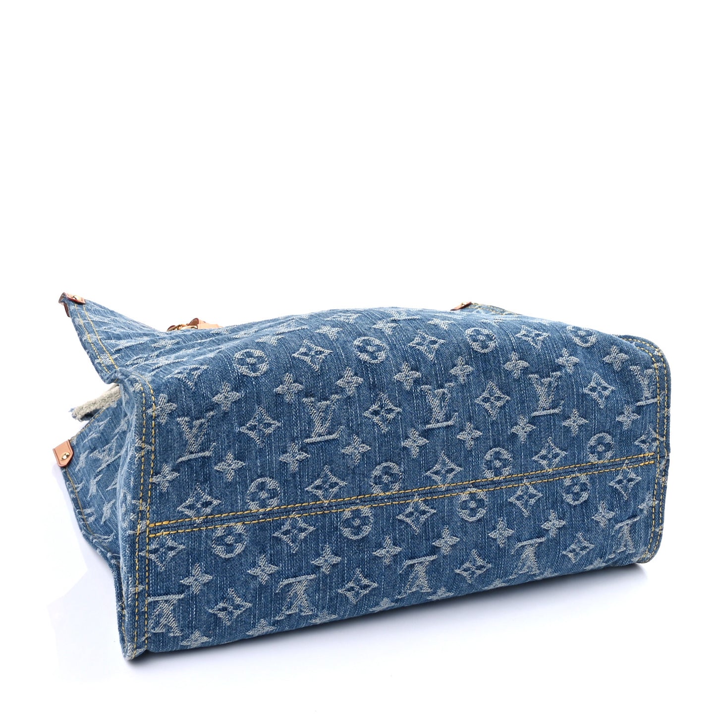 Monogram Denim Onthego MM Blue