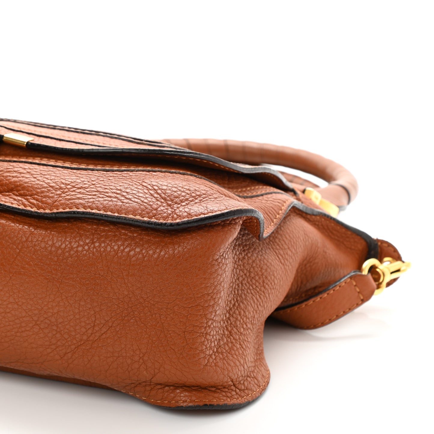 Calfskin Medium Marcie Satchel Tan