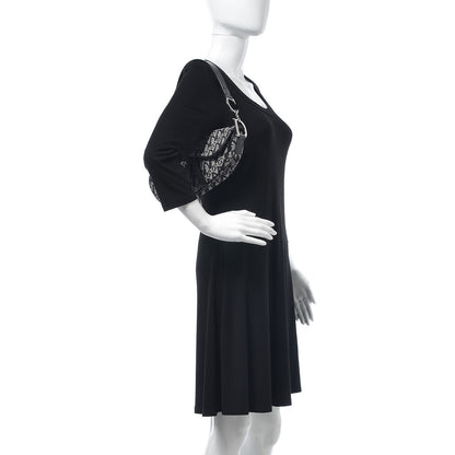 Christian Dior Monogram Saddle Bag Black 2 of 7