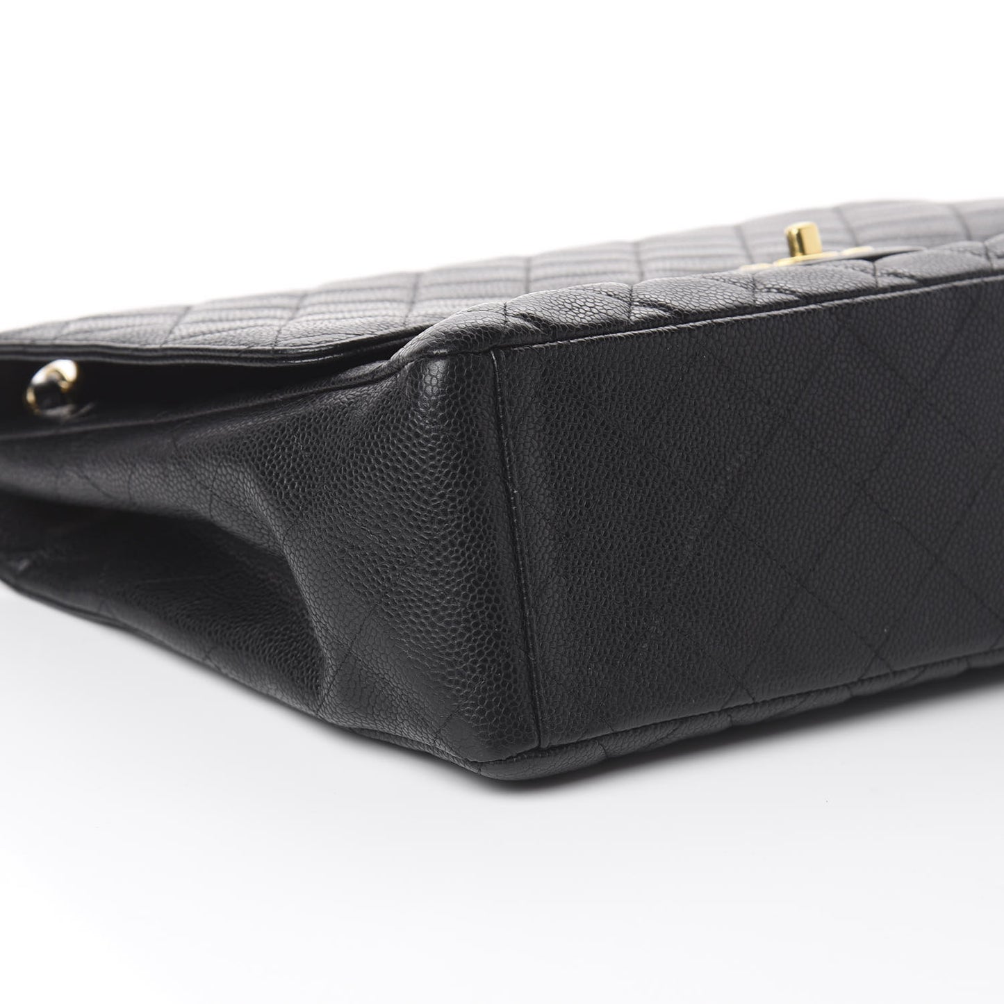 Caviar Quilted Maxi Single Flap Black