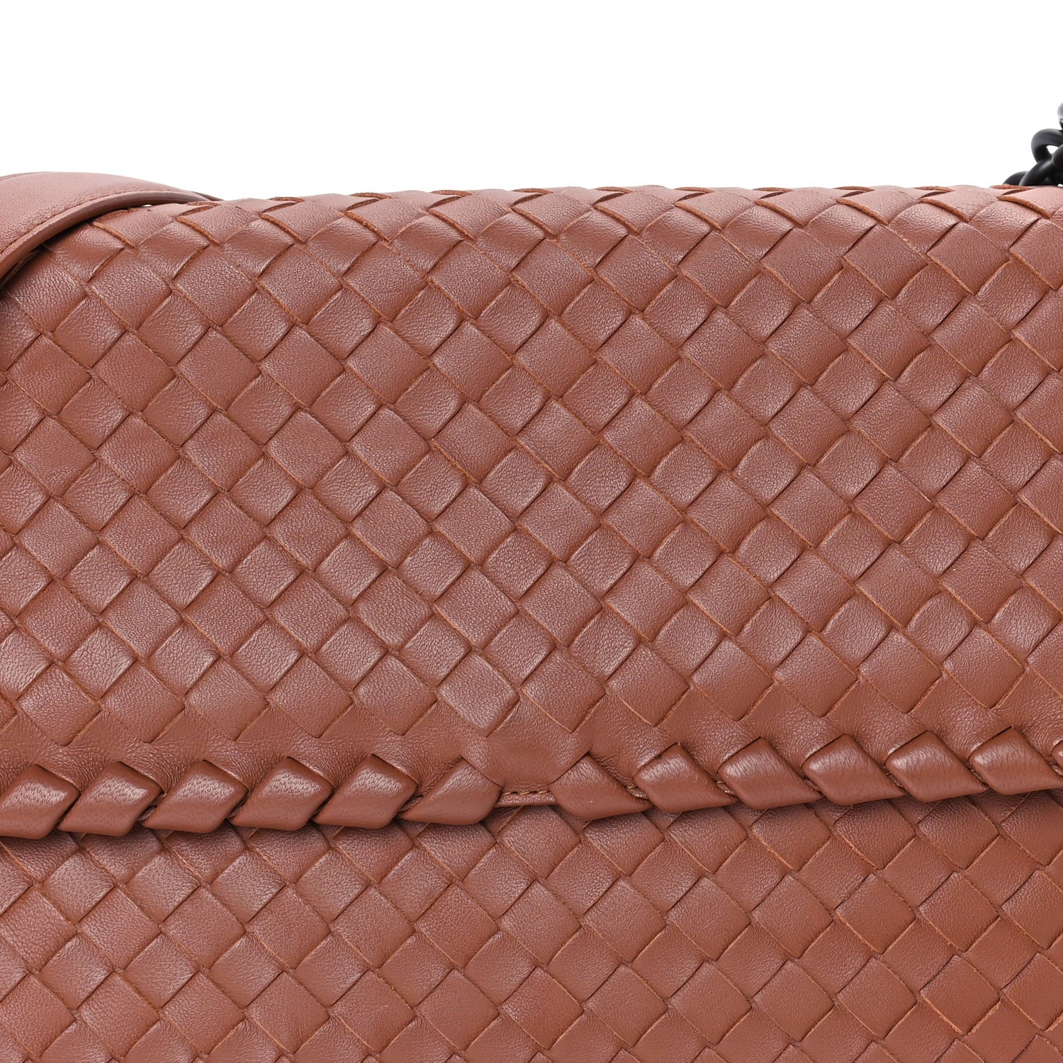 Bottega Veneta Nappa Intrecciato Olimpia Shoulder Bag Noce 6 of 7
