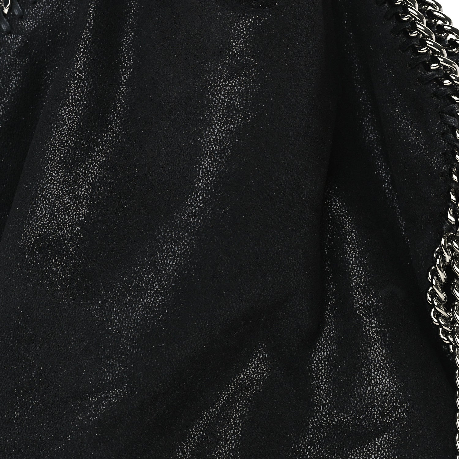 Stella McCartney Shaggy Deer Small Falabella Fold Over Tote  Black 6 of 8