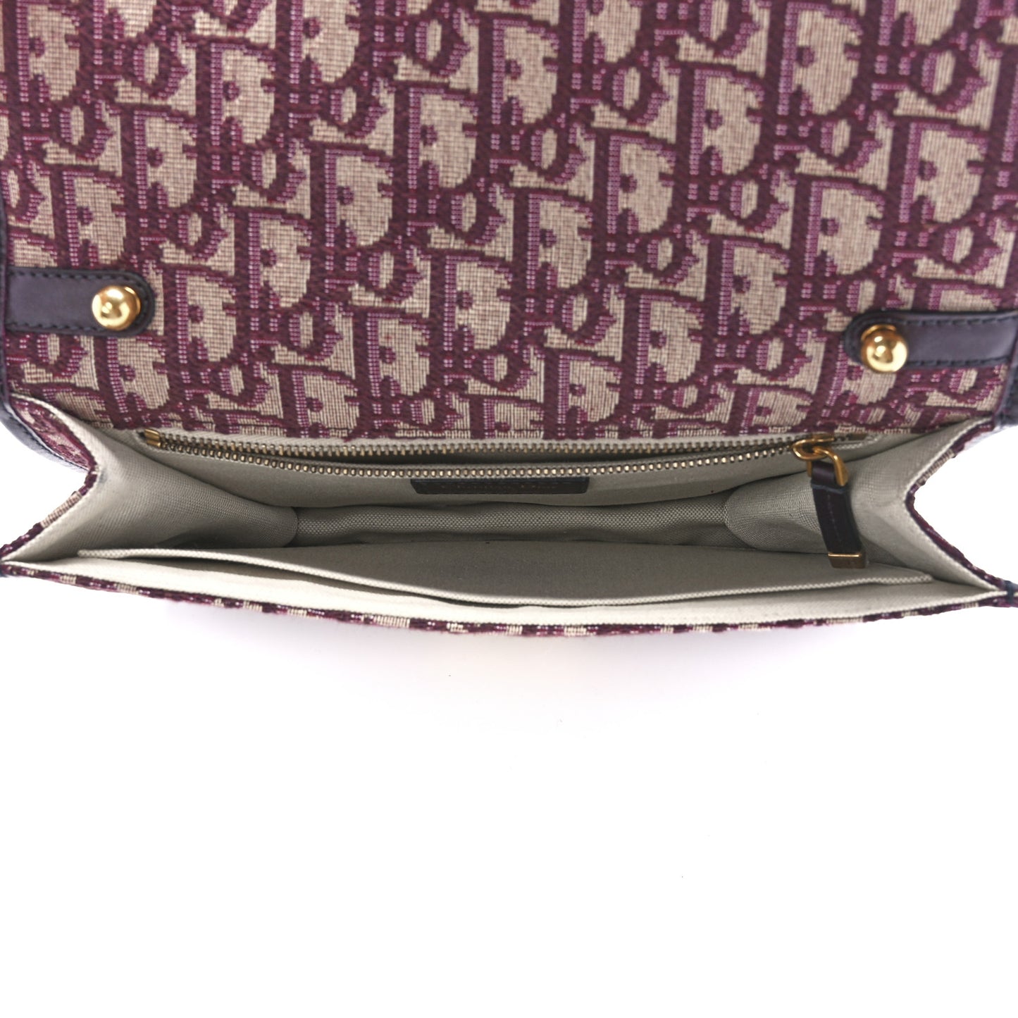 Oblique DiorAddict Flap Bag Burgundy