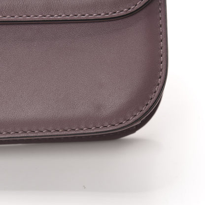 Valentino Garavani Vitello Medium Glam Lock Rockstud Flap Dark Mauve 12 of 12