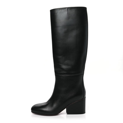 Hermes Calfskin New Jersey Boots 37 Black 1 of 8