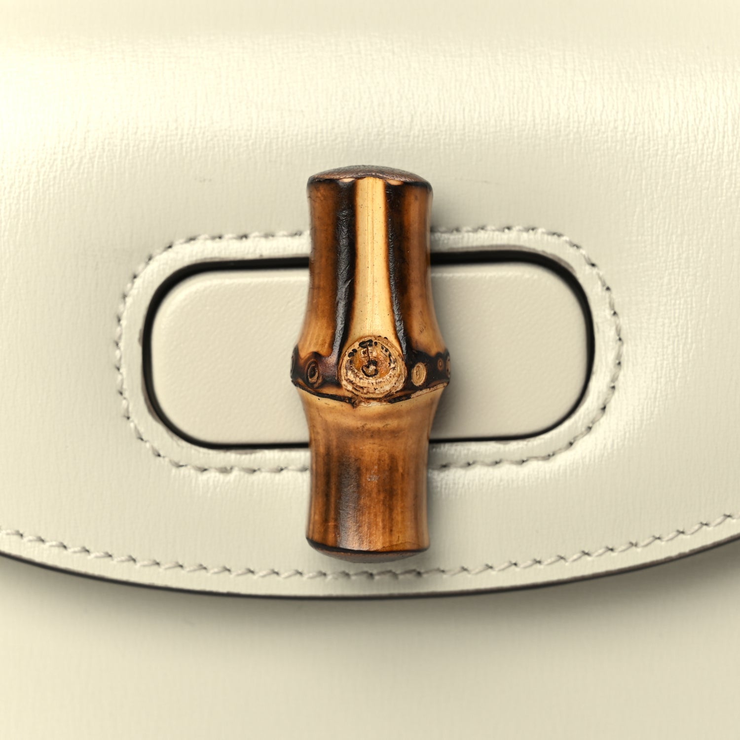 Gucci Boarded Dyana Lux Calfskin Web Mini Bamboo 1947 Top Handle Bag Mystic White 6 of 9