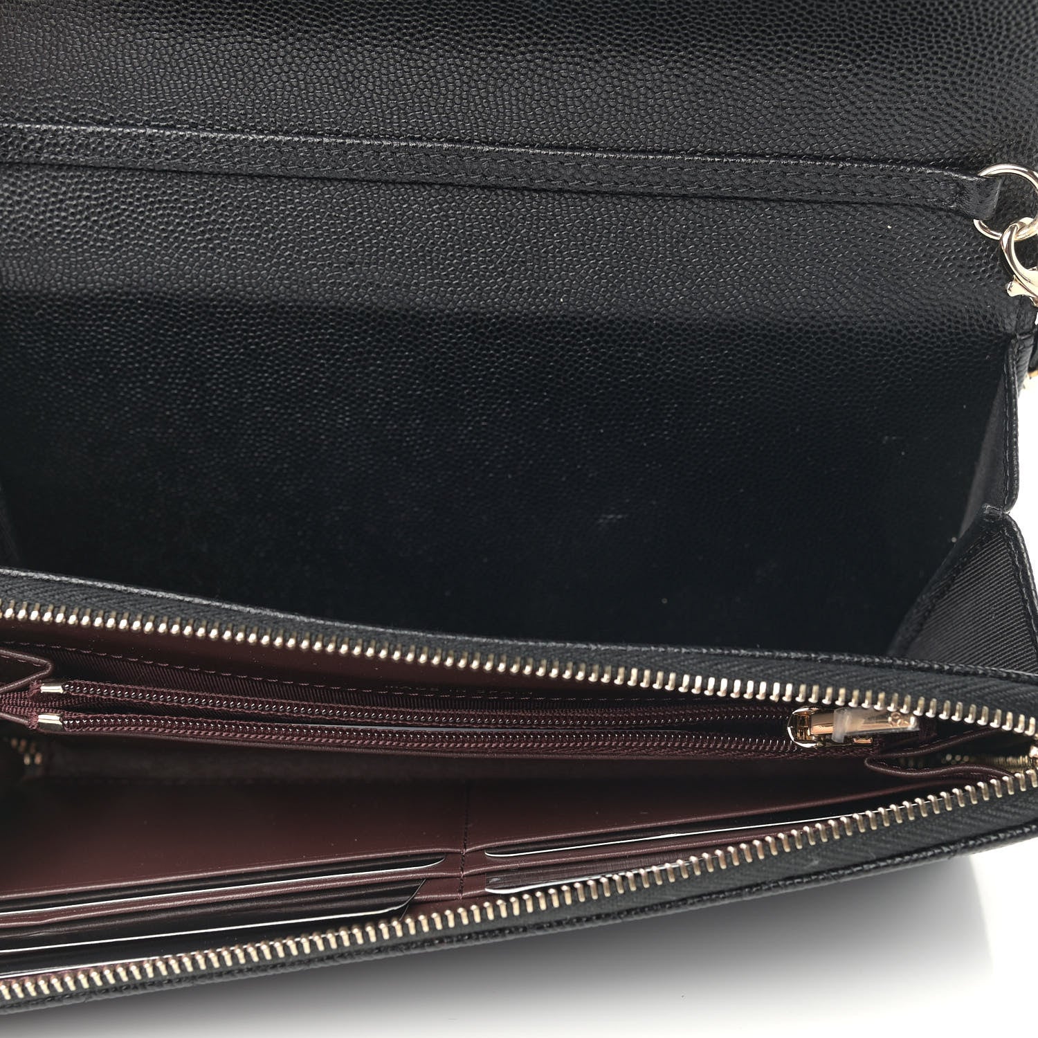 Chanel Caviar Quilted Phone Holder Wallet on Removable Chain Black 6 of 11