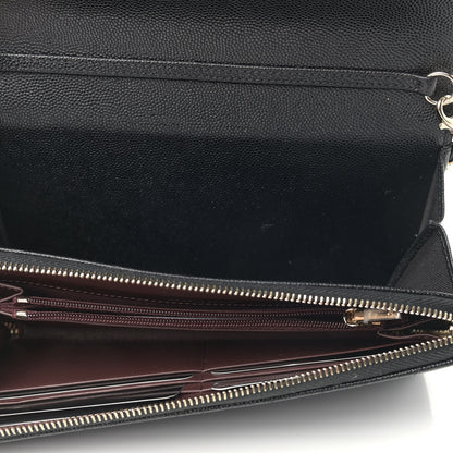 Chanel Caviar Quilted Phone Holder Wallet on Removable Chain Black 6 of 11