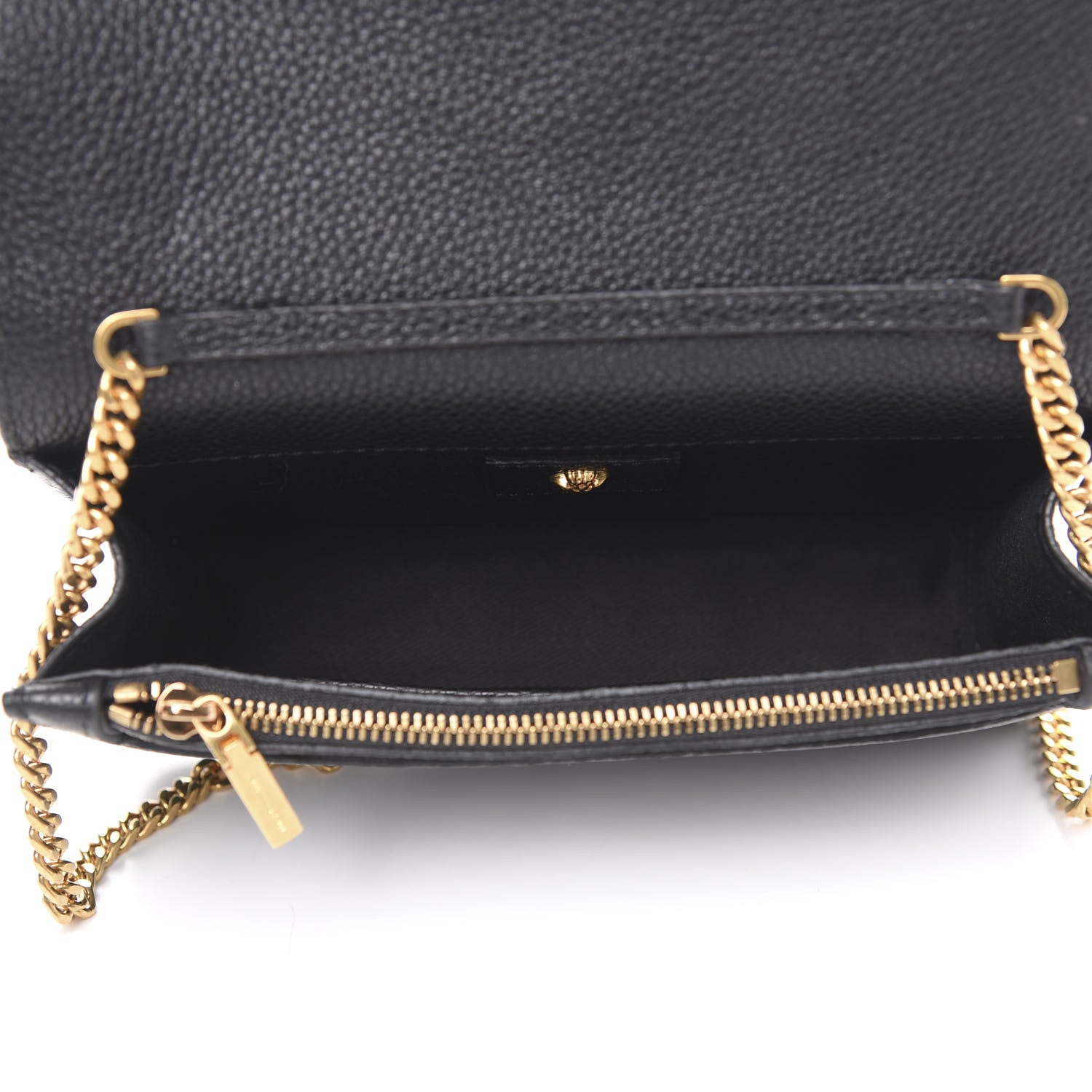 Versace Grained Calfskin Palazzo Chain Evening Bag Black 4 of 8
