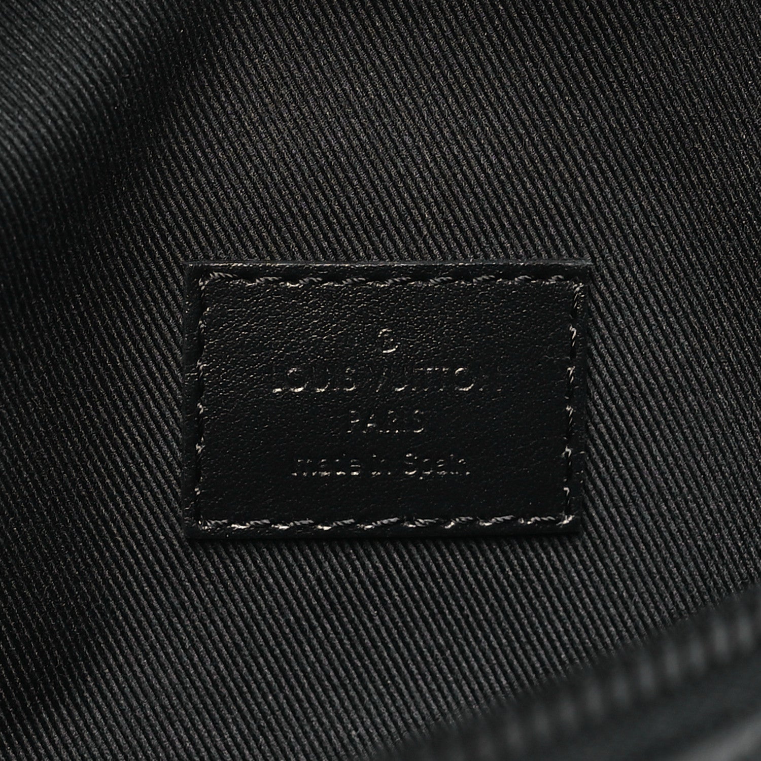 Louis Vuitton Calfskin Monogram Shadow Discovery Bumbag Black 6 of 9