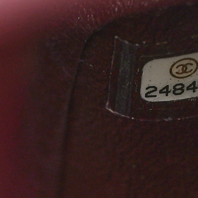 Lambskin Quilted Jumbo Double Flap Black