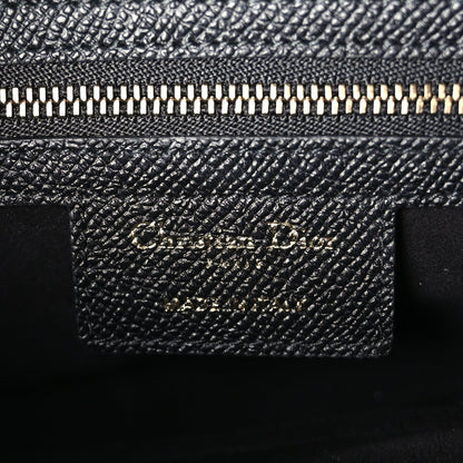 Christian Dior Grained Calfskin Saddle Bag Black (KLARNA) 5 of 9