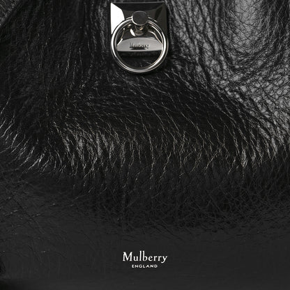 Mulberry Shiny Calfskin Small Iris Tote Black 7 of 9