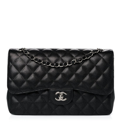 Chanel Caviar Quilted Jumbo Double Flap Black 1 of 16