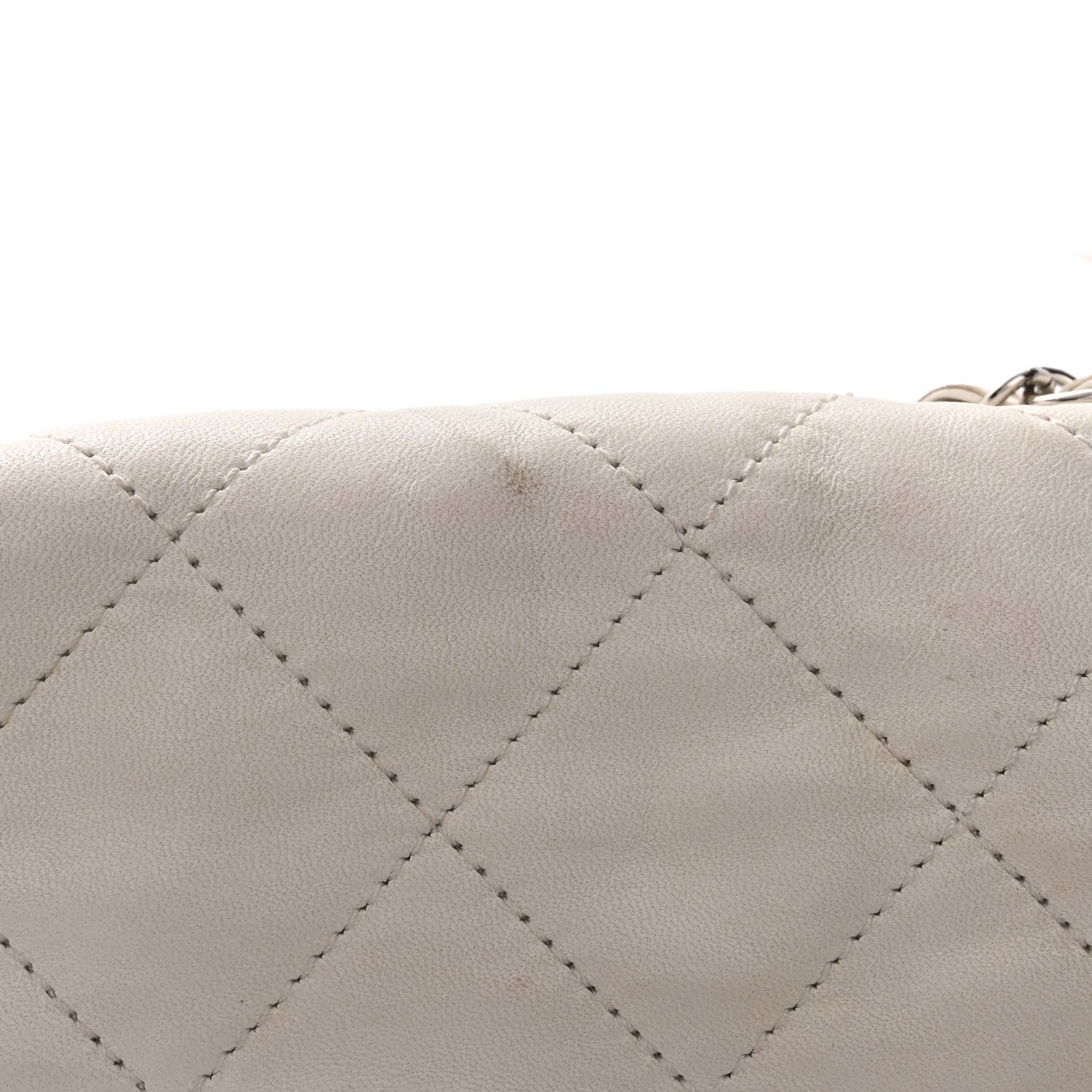 Chanel Calfskin Quilted VIP Flap White Black 14 of 16