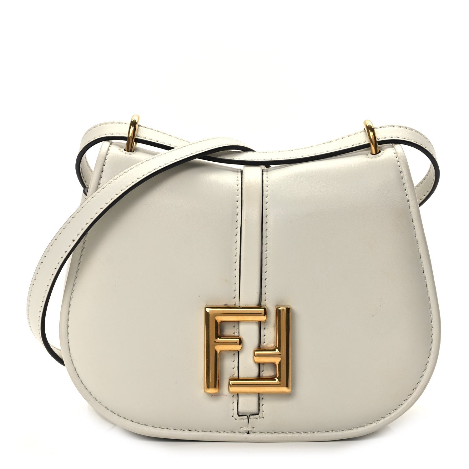 Fendi Vitello Brenta Cher Small  C'mon White 1 of 11