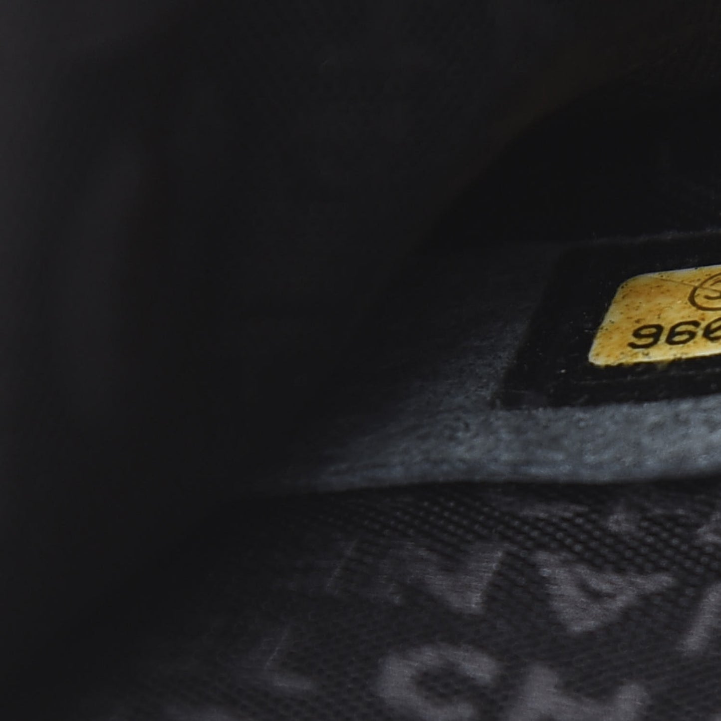 Tweed Patent Quilted Rectangular Flap Black White