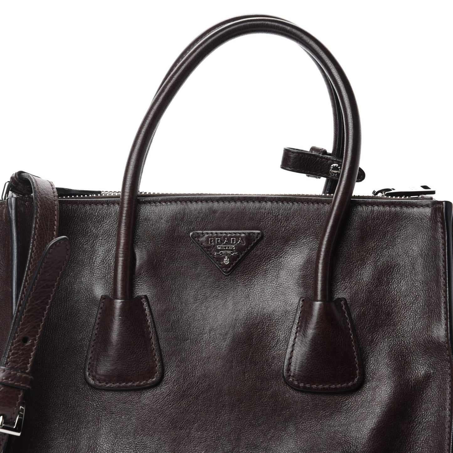 Glace Calfskin Twin Pocket Tote Moro