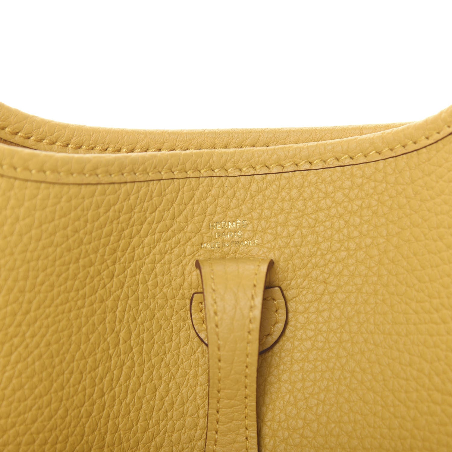Hermes Taurillon Clemence Evelyne TPM Jaune Ambre 5 of 10