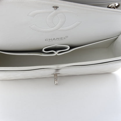 Chanel Lambskin Quilted Medium Double Flap White 5 of 16