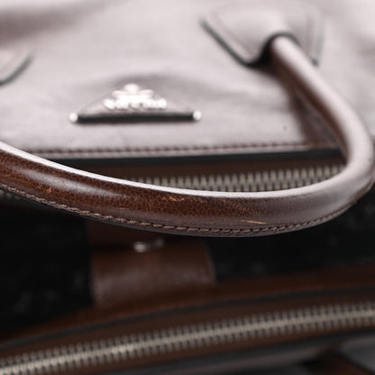 Prada Glace Calf Twin Pocket Tote Bruciato 16 of 18