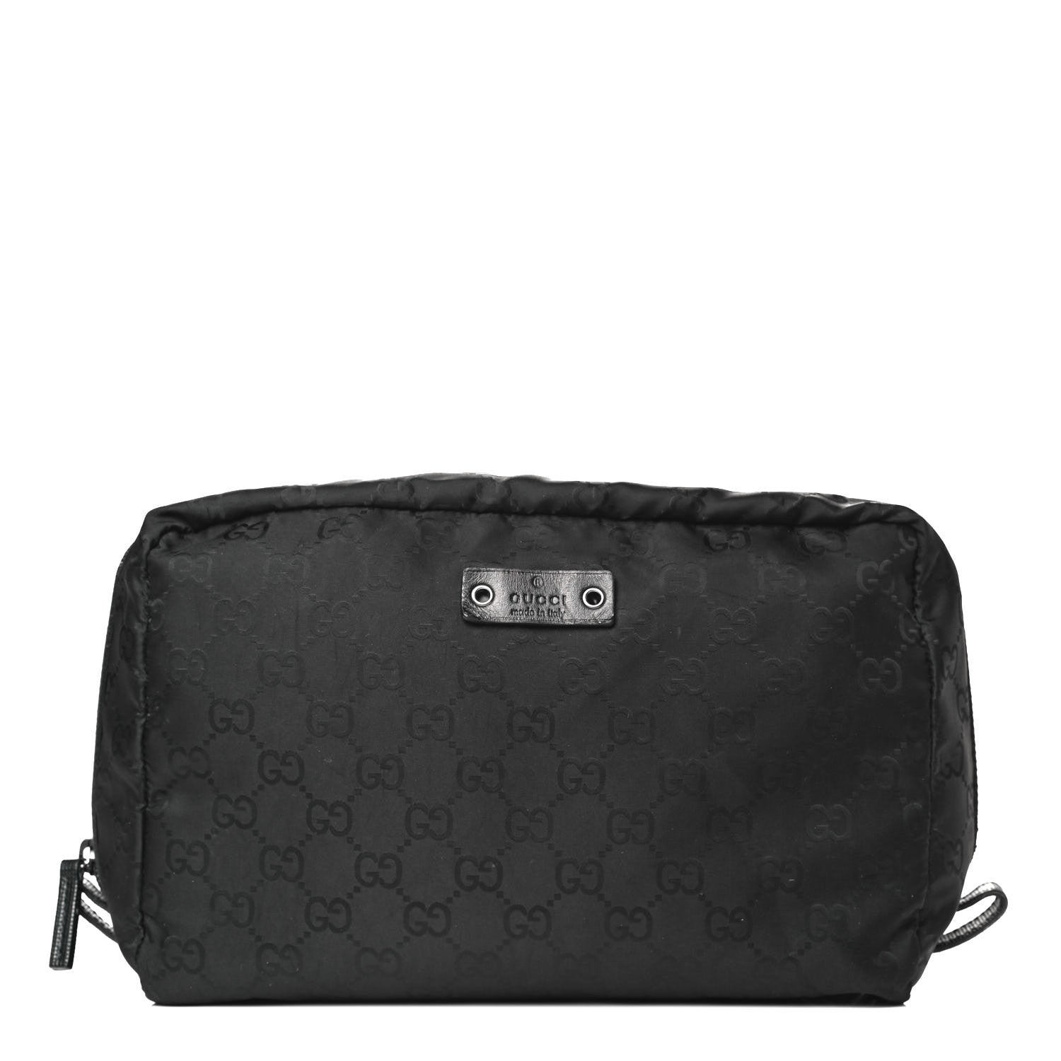 Gucci Nylon Monogram Cosmetic Case Black 1 of 14