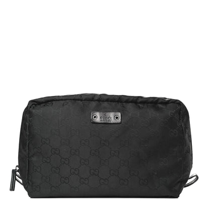 Gucci Nylon Monogram Cosmetic Case Black 1 of 14