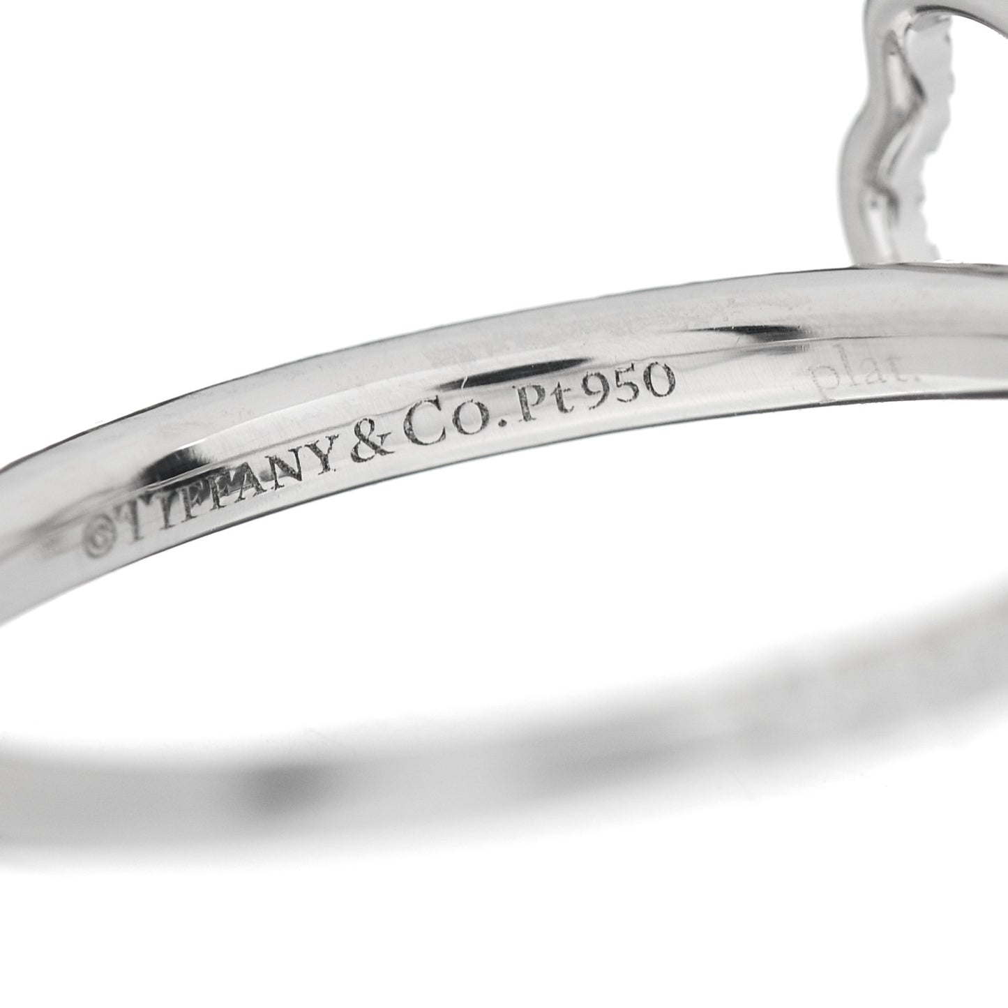 Platinum Diamond Small Open Paper Flowers Ring 49 5