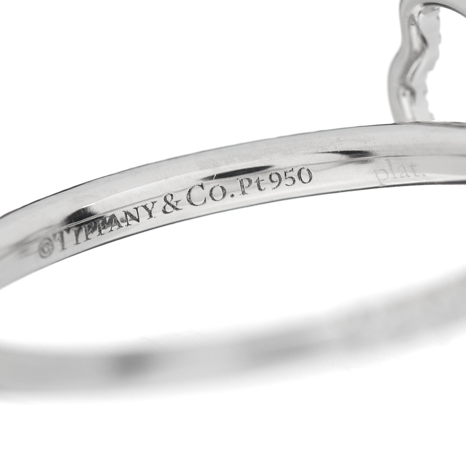 Tiffany Platinum Diamond Small Open Paper Flowers Ring 49 5 5 of 5