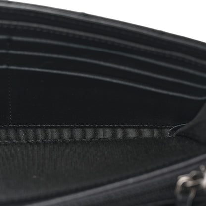 Chanel Caviar Quilted Large Boy Gusset Flap Wallet Black 5 of 8
