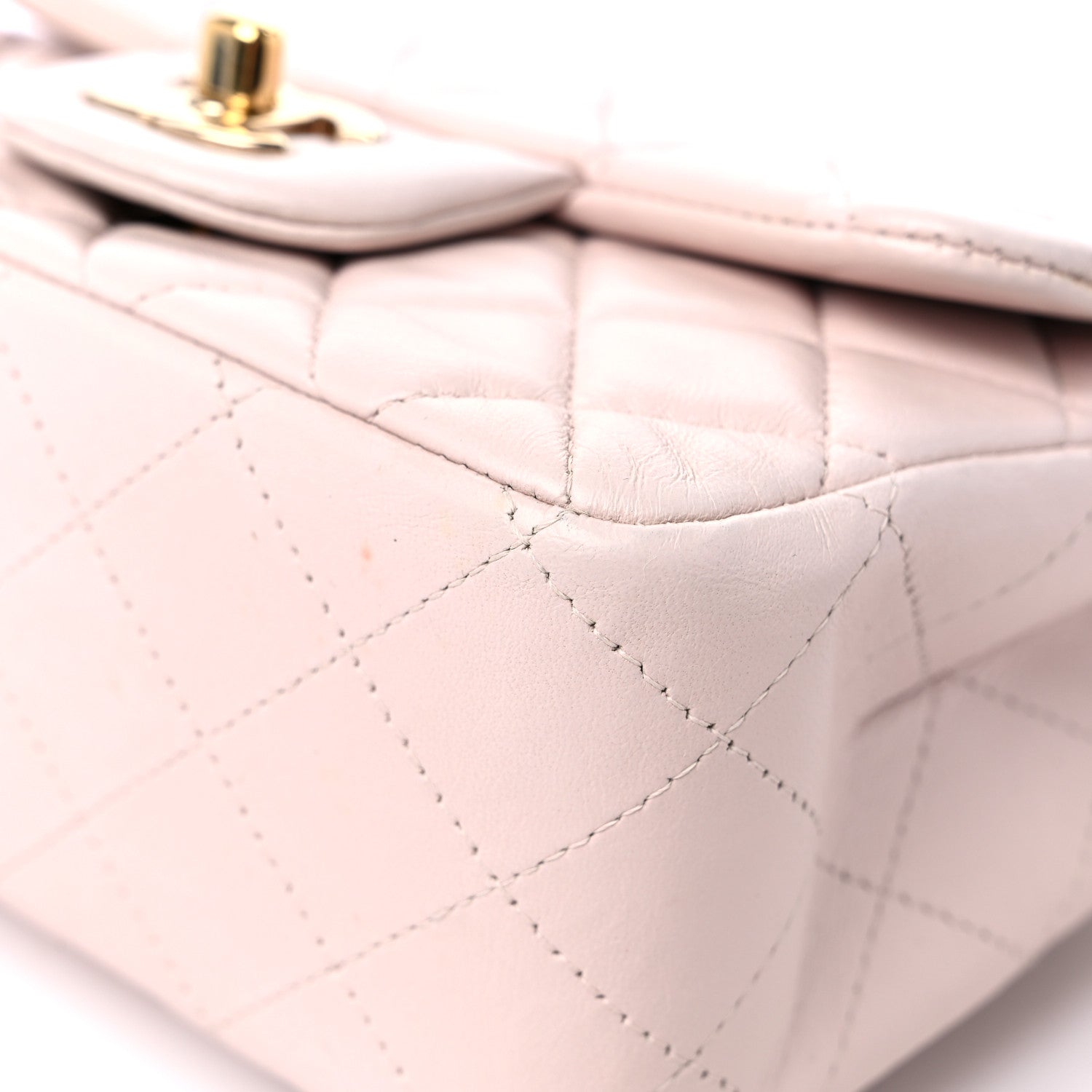 Chanel Lambskin Quilted Mini Square Flap Light Pink 9 of 17
