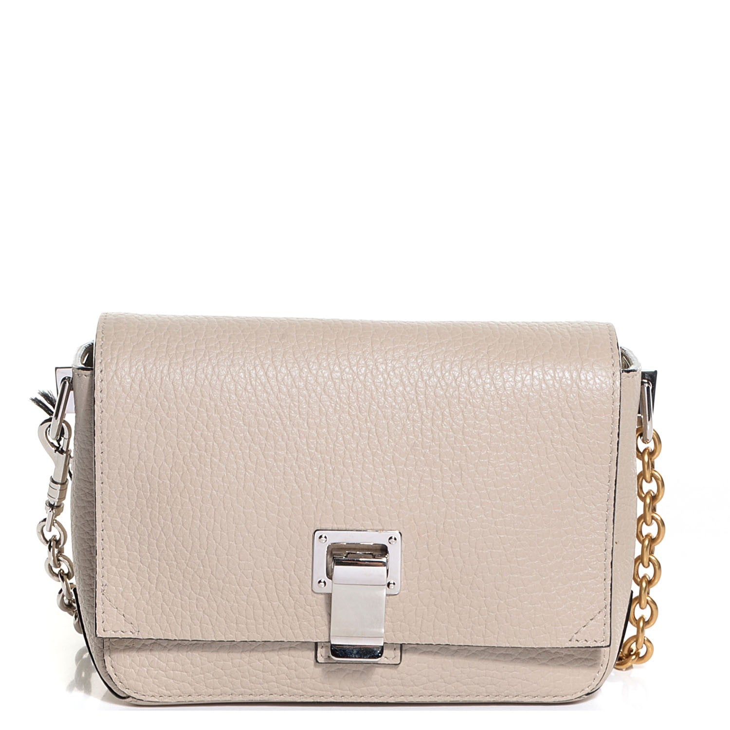 Proenza Schouler Pebbled Calfskin Extra Small Courier Talc 1 of 10