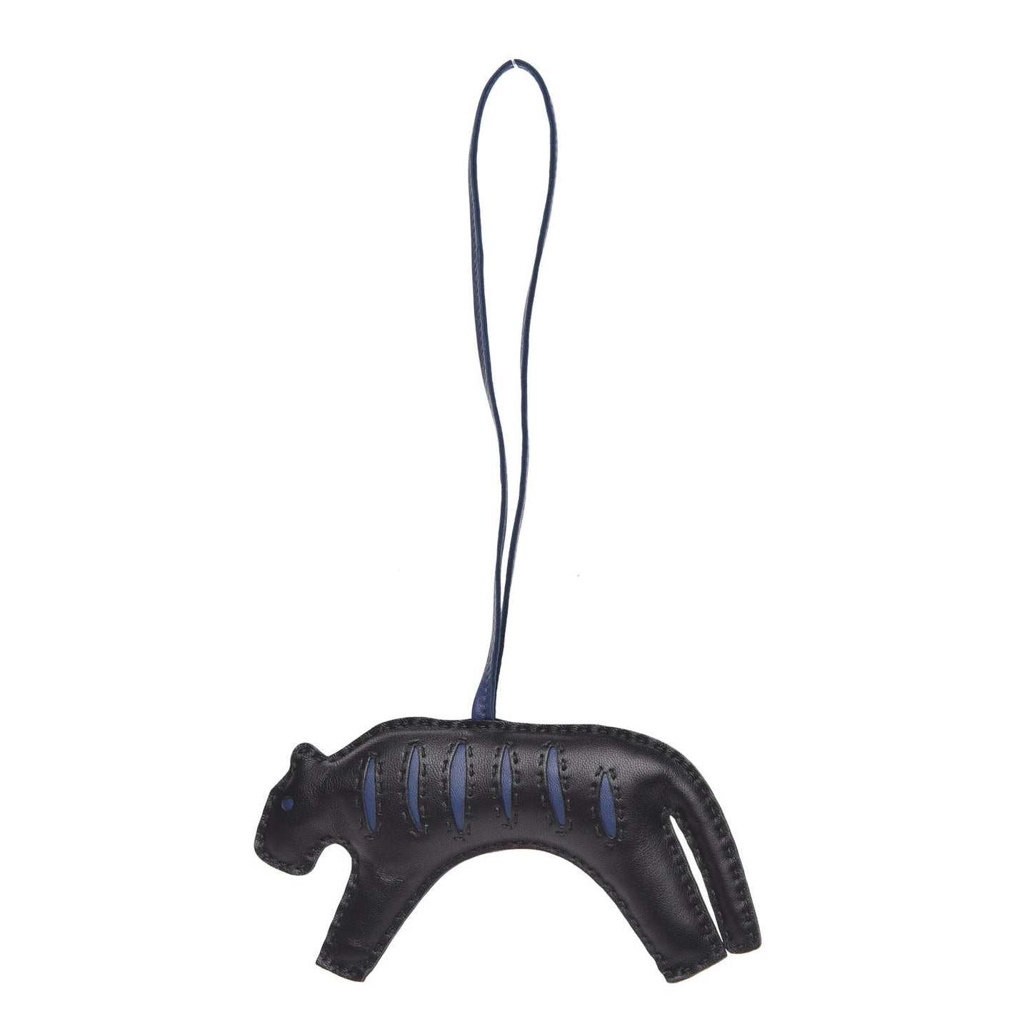 Milo Lambskin Rooroo Bag Charm Black Bleu de Malte