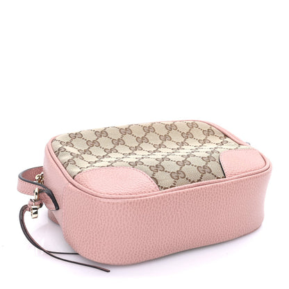 Gucci Monogram Mini Bree Messenger Bag Beige Soft Pink 3 of 7