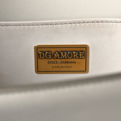 Dolce & Gabbana Smooth Calfskin Small DG Amore Envelope Bag White 6 of 9